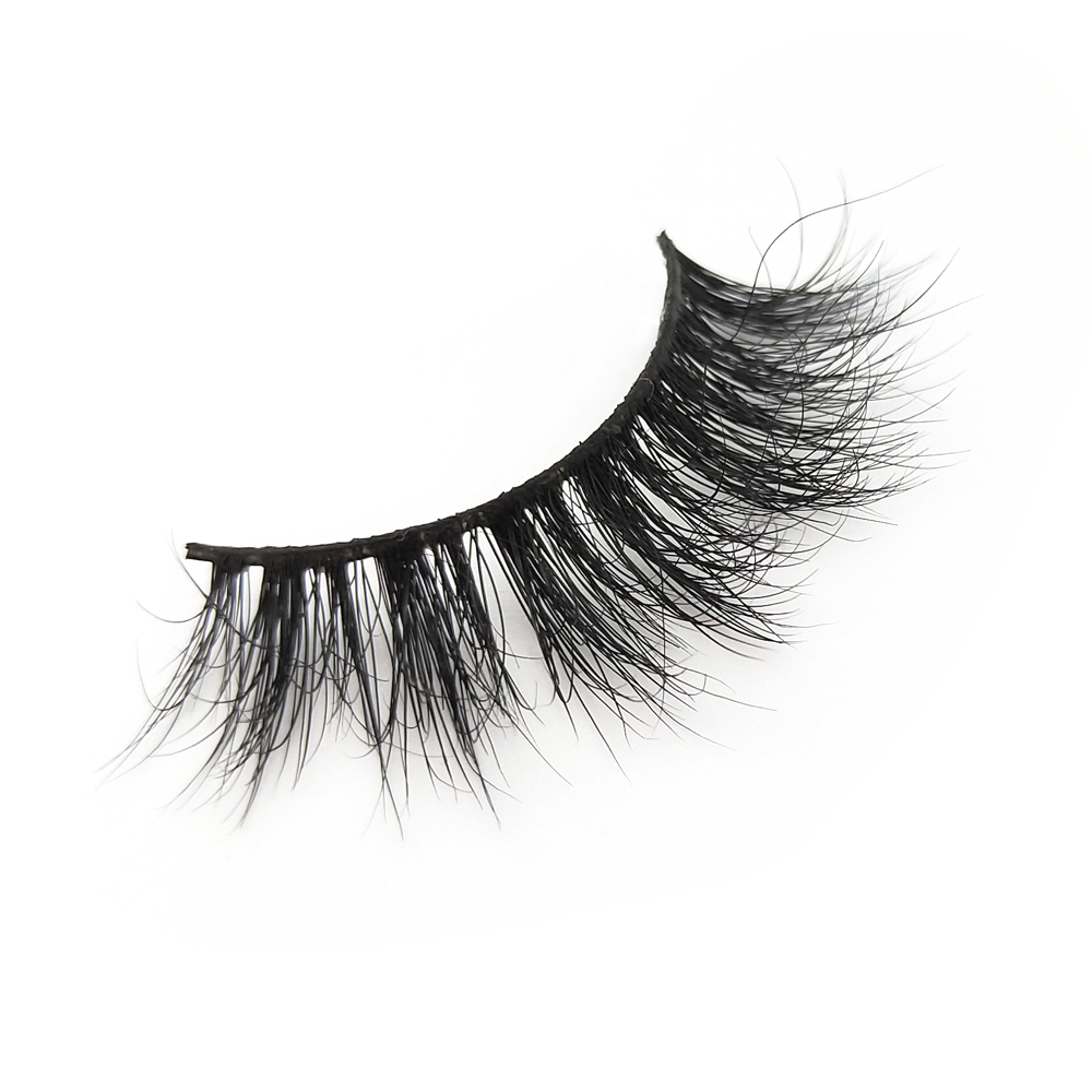 Wholesale Price 100% Real Mink Fur 3D Mink Strip Lashes Free Sample Accepted YY48